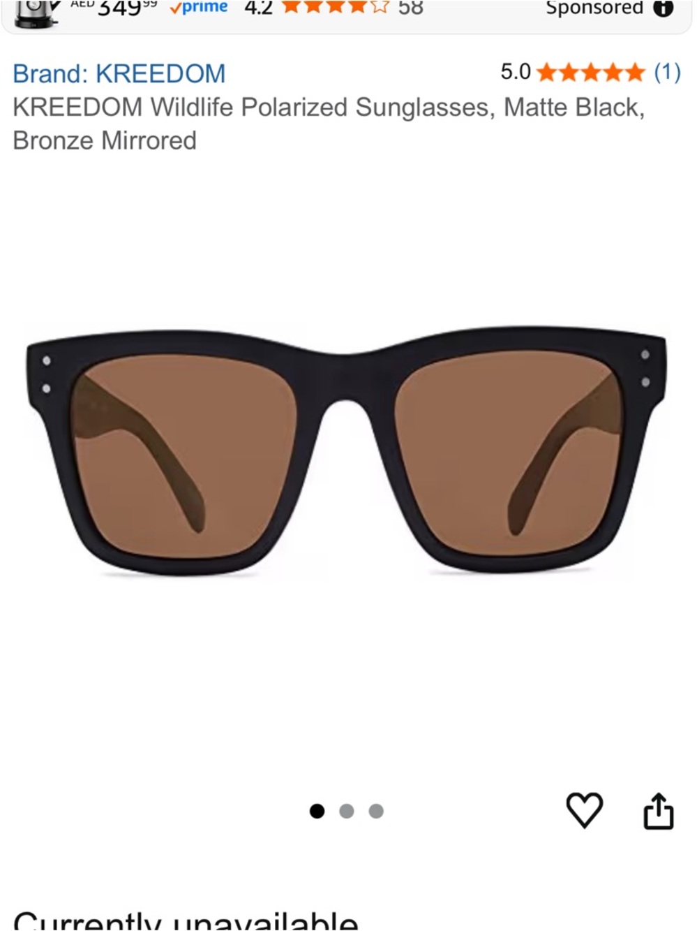 KREEDOM "wildlife" tortoise Sunglasses